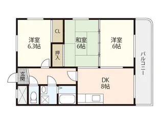 第2大上ビル【3階】の間取り