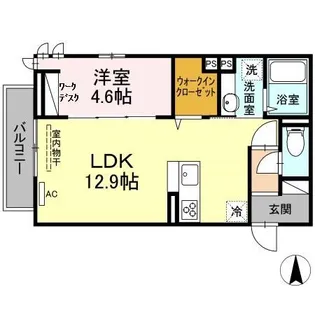 レスポワール・ド・牛田本町【2階】の間取り