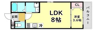 ALEGRIA古川橋II【3階】の間取り
