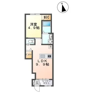 1LDKの間取り画像