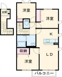 MAST COURT加古川南C棟【2階】の間取り