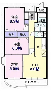 カンタベリー ベル【3階】の間取り