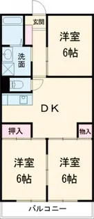 笛木第一マンション【3階】の間取り