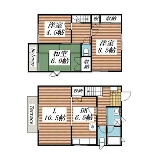神奈川県平塚市入野【一戸建】の間取り