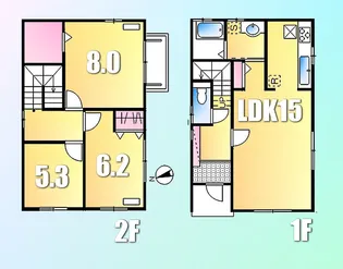 東京都昭島市上川原町2【一戸建】の間取り