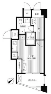 コスモリード新宿余丁町【1階】の間取り