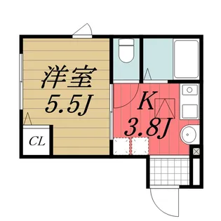 千葉県千葉市緑区おゆみ野中央3【アパート】の間取り
