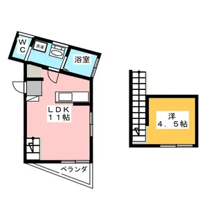 静岡県浜松市中央区半田山3【一戸建】の間取り