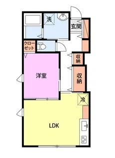 ディアウェンズ高志【2階】の間取り