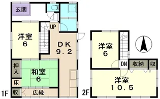 岐阜県土岐市泉町久尻【一戸建】の間取り