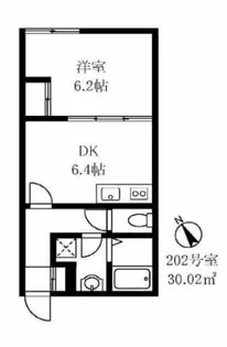 早稲田鶴巻町IMAハウス【2階】の間取り