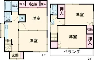 東京都葛飾区細田1【一戸建】の間取り