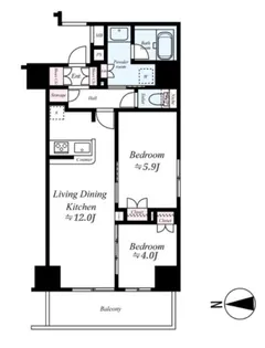 東京都荒川区東尾久1【マンション】の間取り