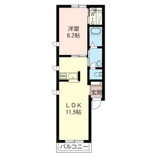 ボヌール B【2階】の間取り