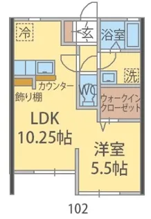 千葉県柏市大井【アパート】の間取り