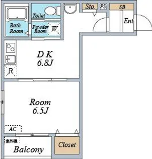 神奈川県海老名市東柏ケ谷4【アパート】の間取り