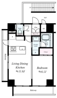 アールケープラザ横濱VII【3階】の間取り