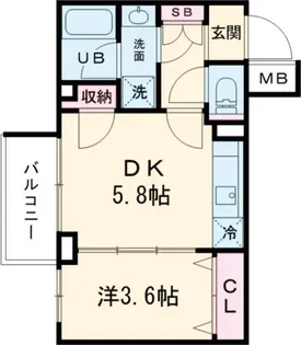 ジェノヴィア京成立石V【3階】の間取り
