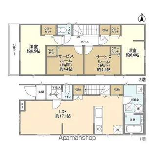 千葉県千葉市中央区大巌寺町【一戸建】の間取り