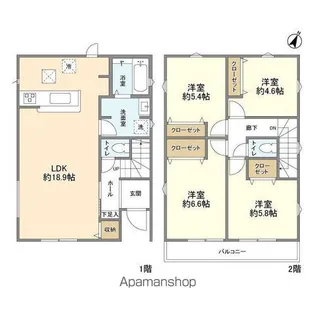千葉県柏市増尾5【一戸建】の間取り