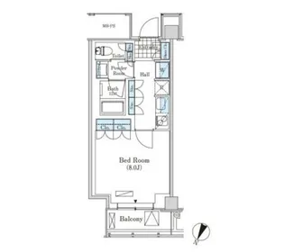 東京都渋谷区笹塚1【マンション】の間取り