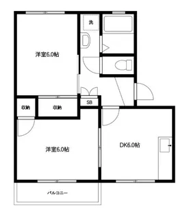 メゾン日暮【2階】の間取り