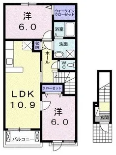 カントリーレイク吉岡 A【2階】の間取り