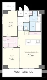 スカイヒルズ【10階】の間取り