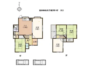 大阪府富田林市大字嬉【一戸建】の間取り