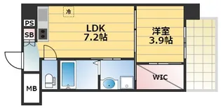 Laule a 姫島【5階】の間取り