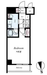 パティーナ住吉Tria【4階】の間取り