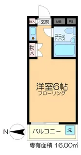 イエローエンバシー【5階】の間取り