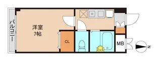 千葉県松戸市新松戸3【マンション】の間取り