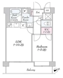 Daiwa芝浦ビル【11階】の間取り