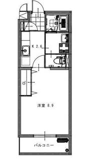 1Kの間取り画像