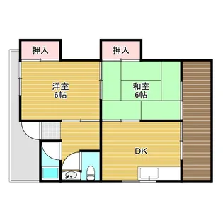 小島ハイツ【1階】の間取り