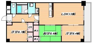 千葉県浦安市北栄3【マンション】の間取り