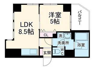 MSR京都二条城【2階】の間取り