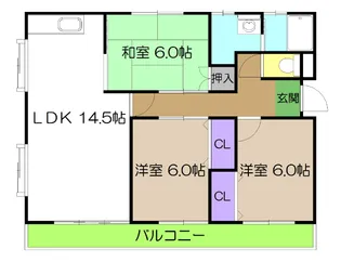 ロイヤルハウス比島【2階】の間取り
