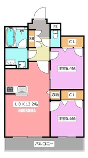 SERDINA(セルディーナ)【2階】の間取り