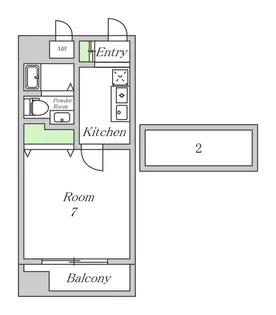 WOB福島【3階】の間取り