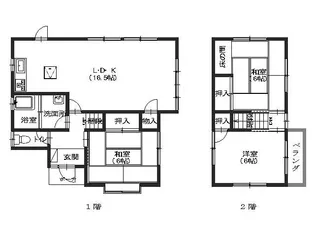 広島県広島市安佐南区川内6【一戸建】の間取り