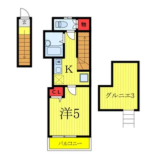 東京都練馬区田柄4【アパート】の間取り