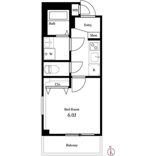 東京都荒川区南千住5【マンション】の間取り
