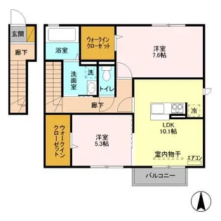エーデルハイム【2階】の間取り