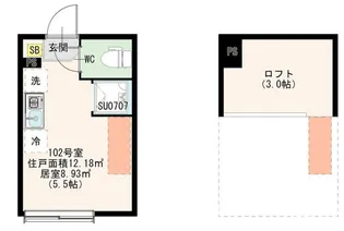 ハーモニーテラス桜台VIII【1階】の間取り