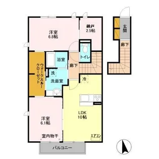 グランビュー【2階】の間取り