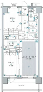 日神パレステージ曳舟【6階】の間取り