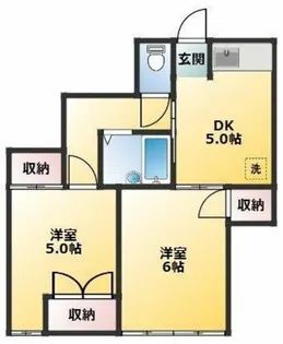 結城ハイツ【1階】の間取り
