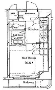 シンシアフォーディー五反田ウエスト【4階】の間取り